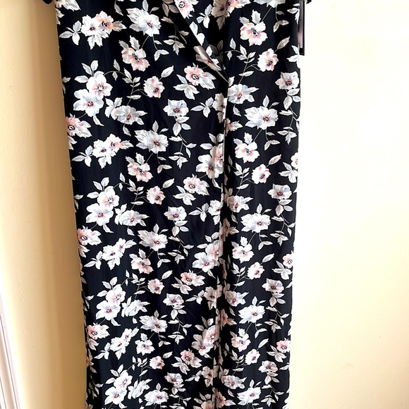 Floral Wrap Shirt Style Maxi Dress - Picture 5 of 7